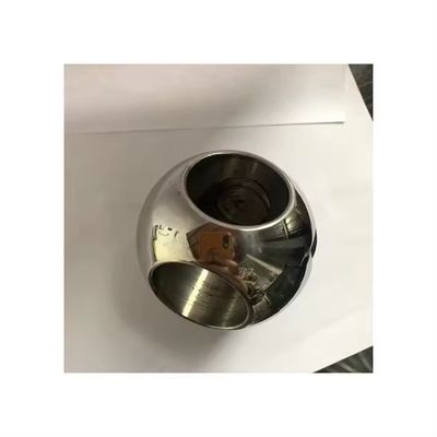 ISO-gecertificeerde DN50-accessoires voor poortklepten van roestvrij staal met een spiegelgepolijst oppervlak en een kleine metalen reservebal