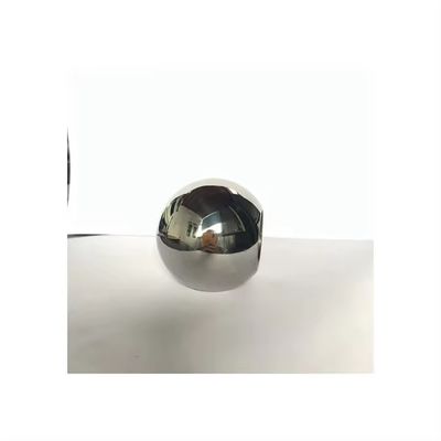 DN15-DN50 304 Floating Straight Through Valve Ball in zilver met spiegelgepolijst oppervlak