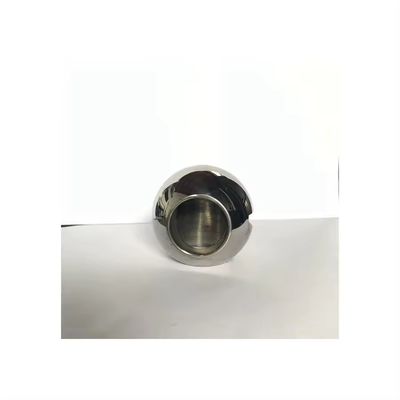 DN15-DN50 304 Floating Straight Through Valve Ball in zilver met spiegelgepolijst oppervlak