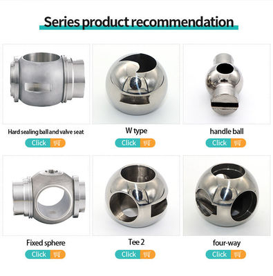DN25 roestvrij staal 316L DN25 roestvrij staal 316L DN25 roestvrij staal 316L Floating Straight Through Valve Ball met op maat gemaakte OEM-ondersteuning en spiegelgepolijst oppervlak