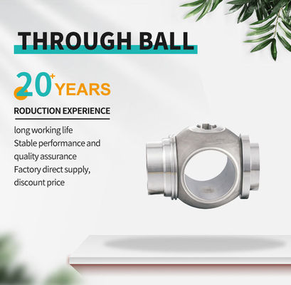DN25 roestvrij staal 316L DN25 roestvrij staal 316L DN25 roestvrij staal 316L Floating Straight Through Valve Ball met op maat gemaakte OEM-ondersteuning en spiegelgepolijst oppervlak