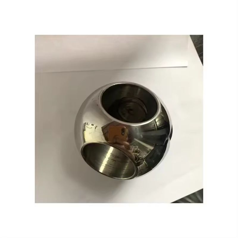 ISO-gecertificeerde DN50-accessoires voor poortklepten van roestvrij staal met een spiegelgepolijst oppervlak en een kleine metalen reservebal