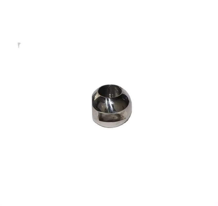 DN15-DN50 304 Floating Straight Through Valve Ball in zilver met spiegelgepolijst oppervlak
