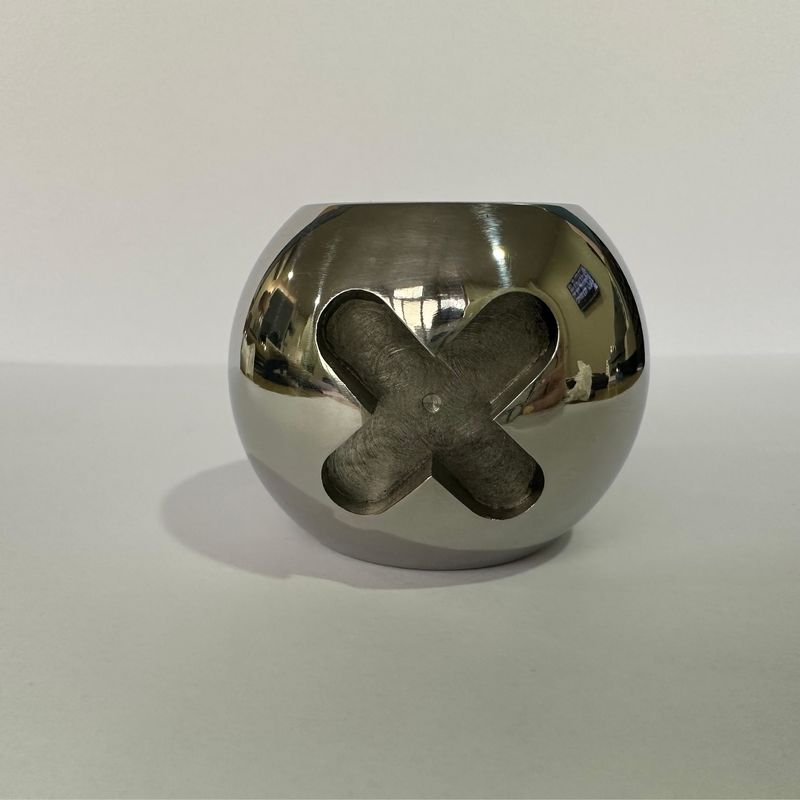 Op maat gemaakte ondersteuning OEM Zilver One Piece Ball Valve Accessoires voor populaire producten Corrosiebestendig en aanpasbaar