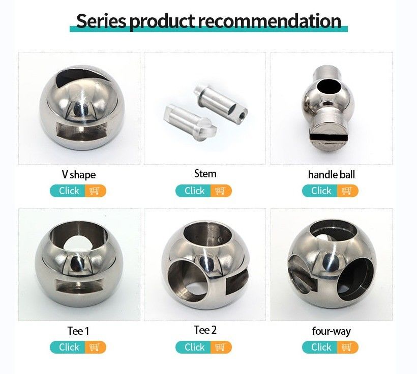 DN25 roestvrij staal 316L DN25 roestvrij staal 316L DN25 roestvrij staal 316L Floating Straight Through Valve Ball met op maat gemaakte OEM-ondersteuning en spiegelgepolijst oppervlak